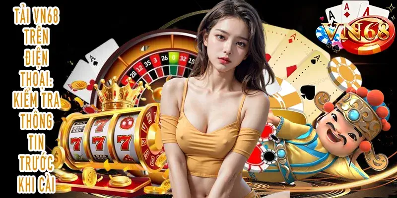 Tải VN68: kiểm tra tên ứng dụng và thông tin trước khi cài Tải VN68 trên điện thoại và kiểm tra thông tin trước khi cài